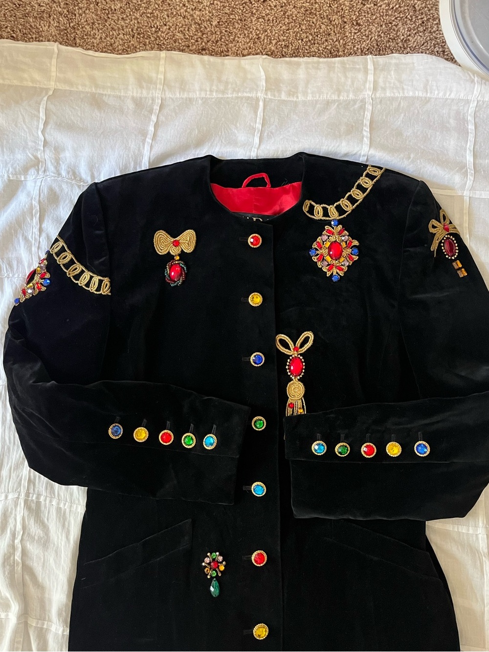 Escada Velvet Vintage Jacket - Picture 4 of 11